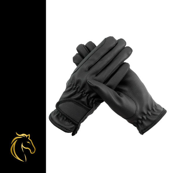 Ratsastushanskat Grippi, hyv&auml;ll&auml; gripill&auml;, kest&auml;v&auml;t ja istuvat, musta